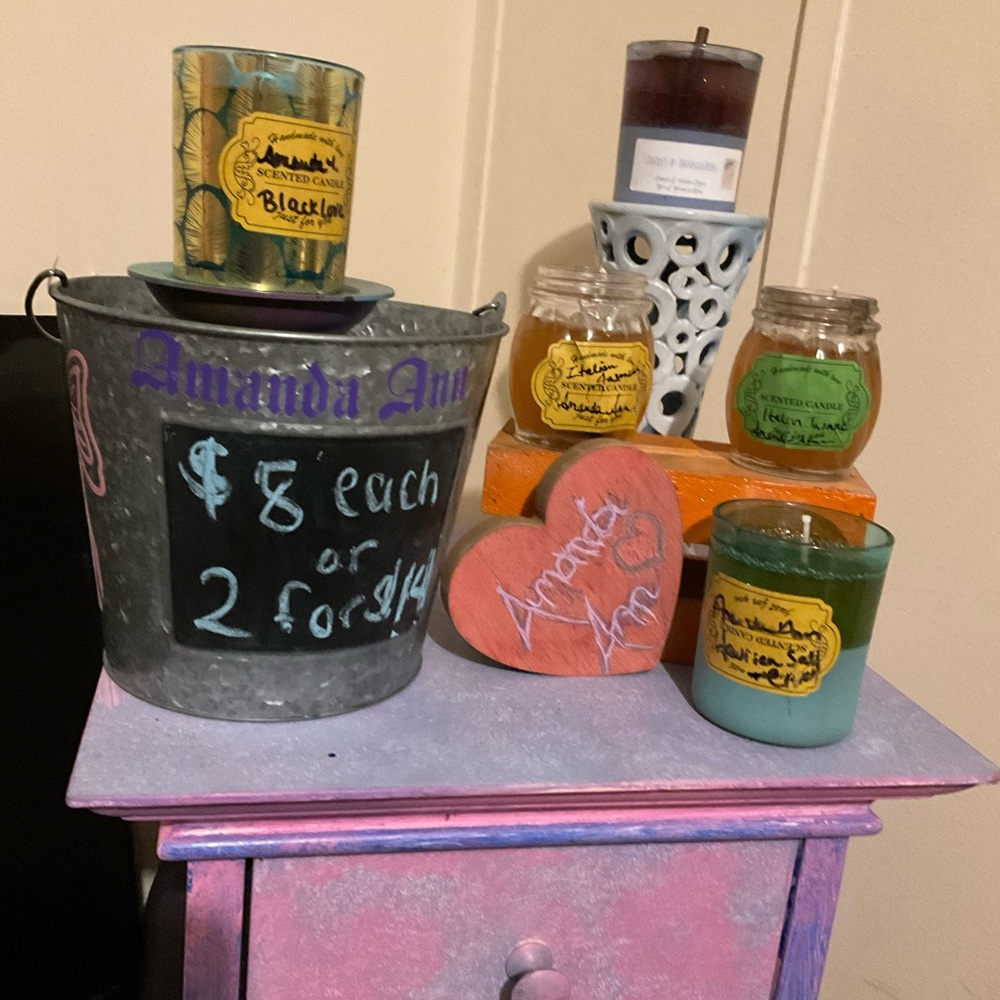 7oz homemade gel scented candles